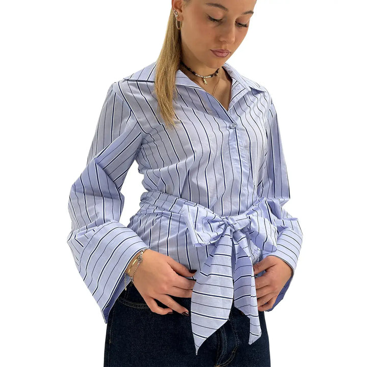 Koralline, Camicia, Donna, Modello Kimono, Cotone