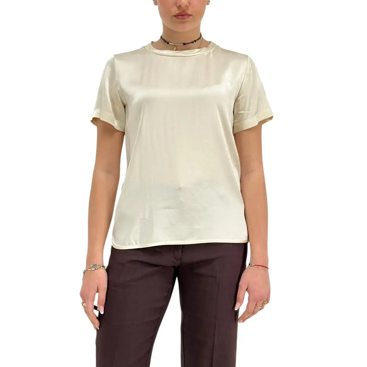 Ottod'Ame, Blusa, Donna, Morbida, Latte