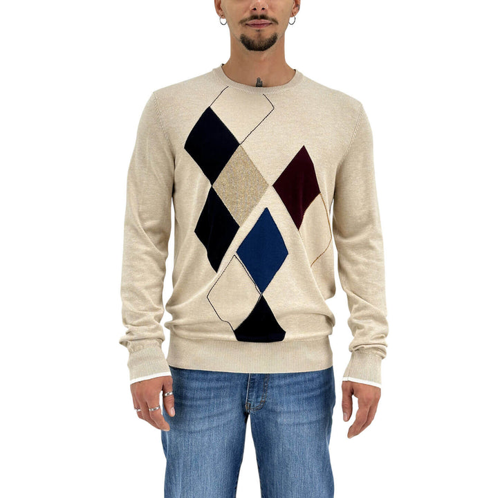 Markup, Maglia, Uomo, Viscosa, Beige