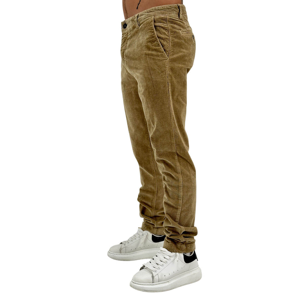 Markup, Pantaloni, Uomo, Cotone, Marrone