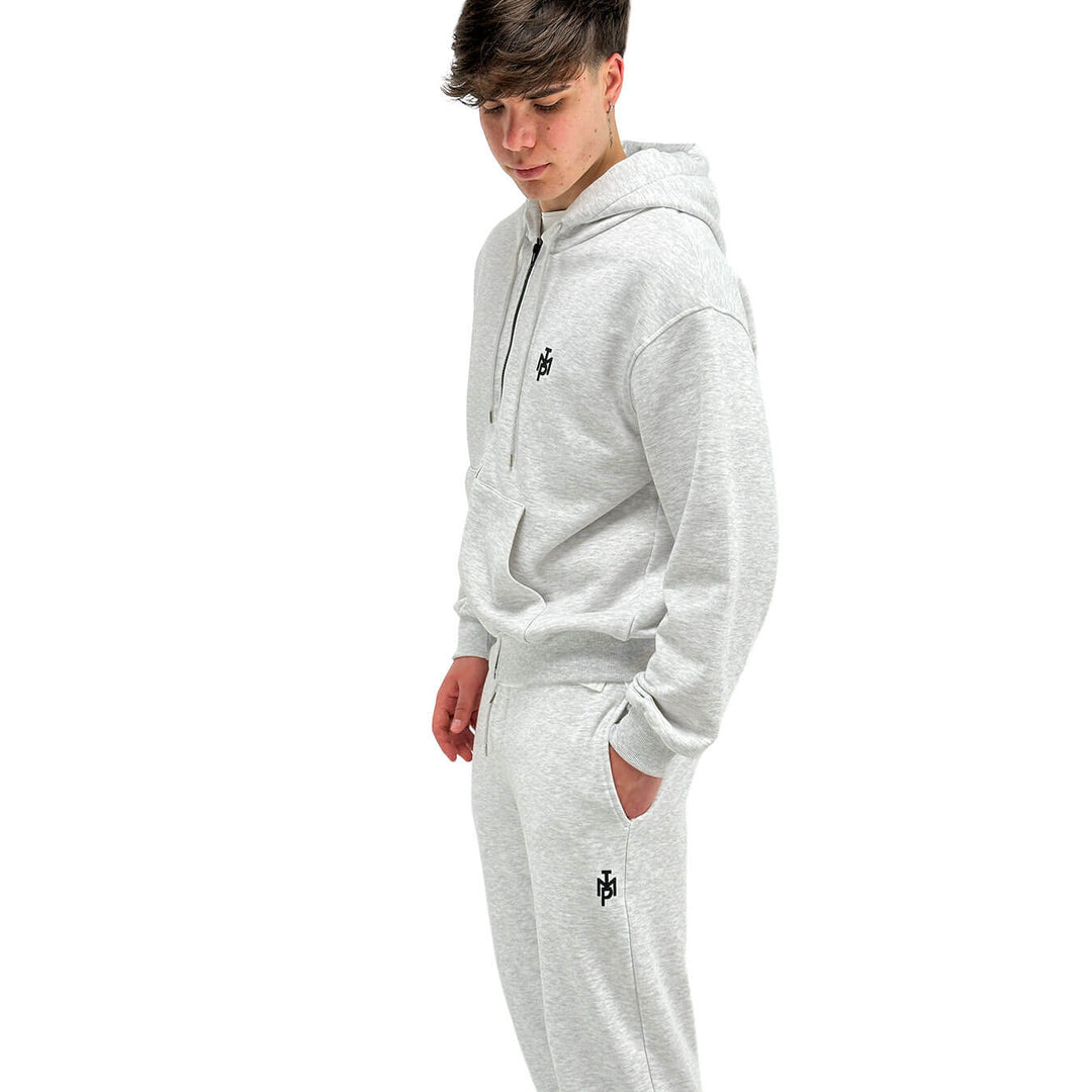 Imperial Felpa Basic Uomo, Cappuccio, Cotone Misto, Grigio