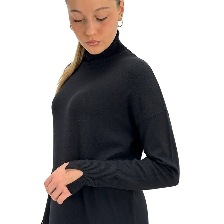 Koralline, Abito, Donna, Tessuto Misto, Nero