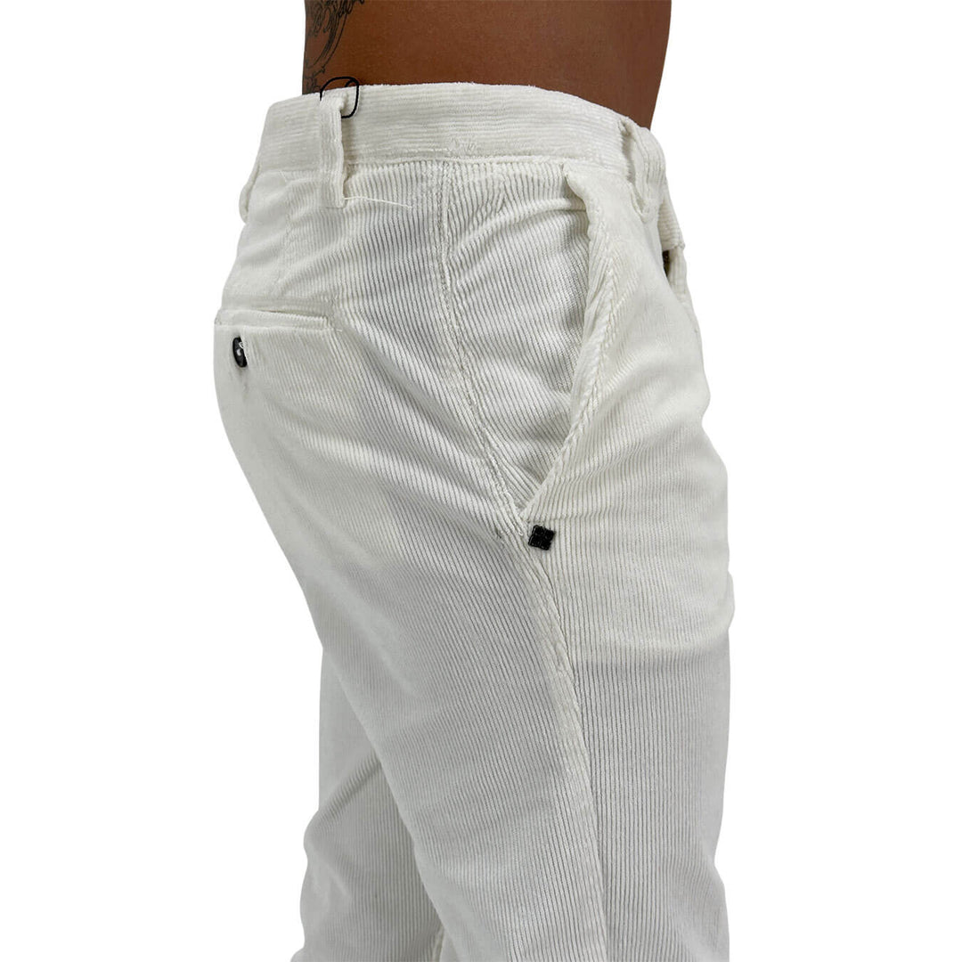 Markup, Pantaloni, Uomo, Cotone, Bianco