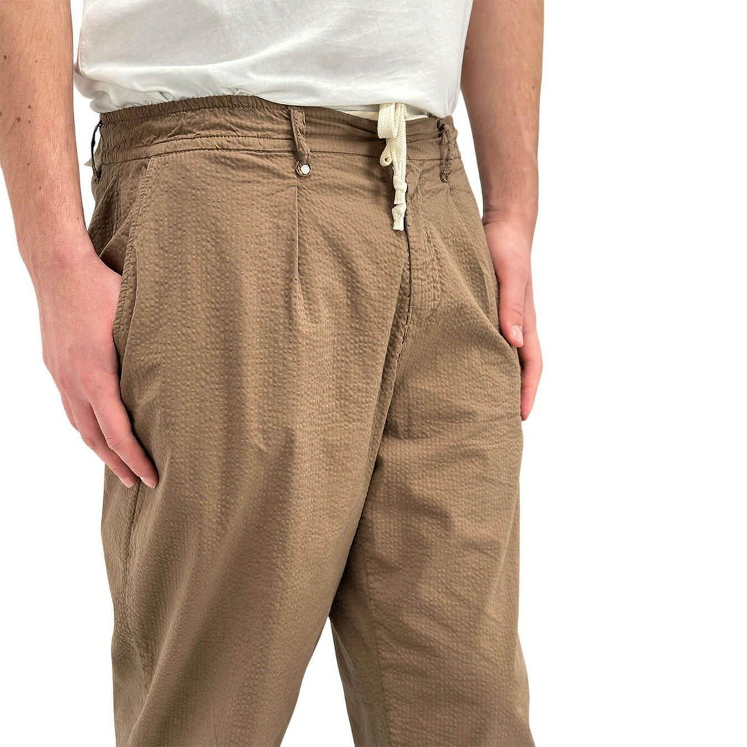 BL.11 Block Eleven Pantaloni Uomo, Coulisse, Cotone, Marrone