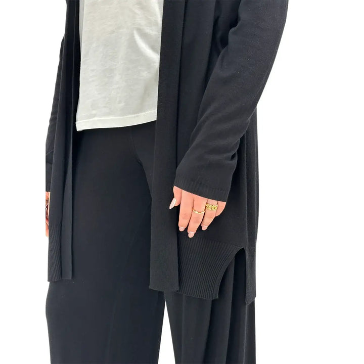 Kontatto, Cardigan, Donna, Tessuto Misto, Nero