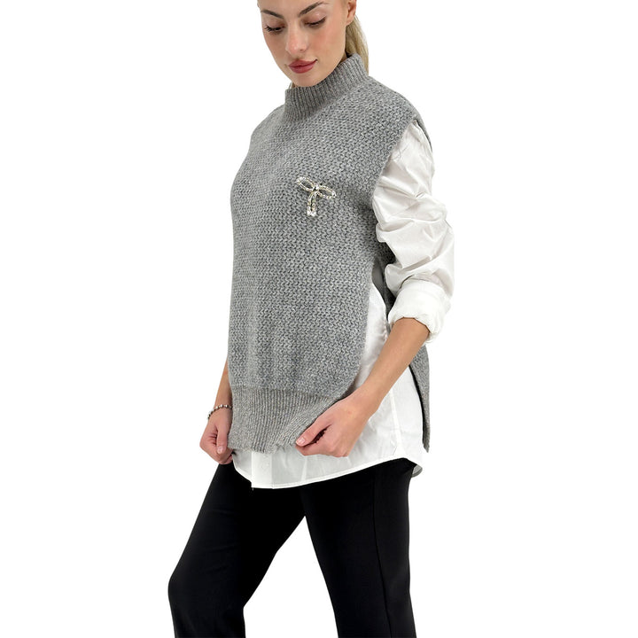 Markup, Maglia, Donna, Tessuto Misto, Grigio