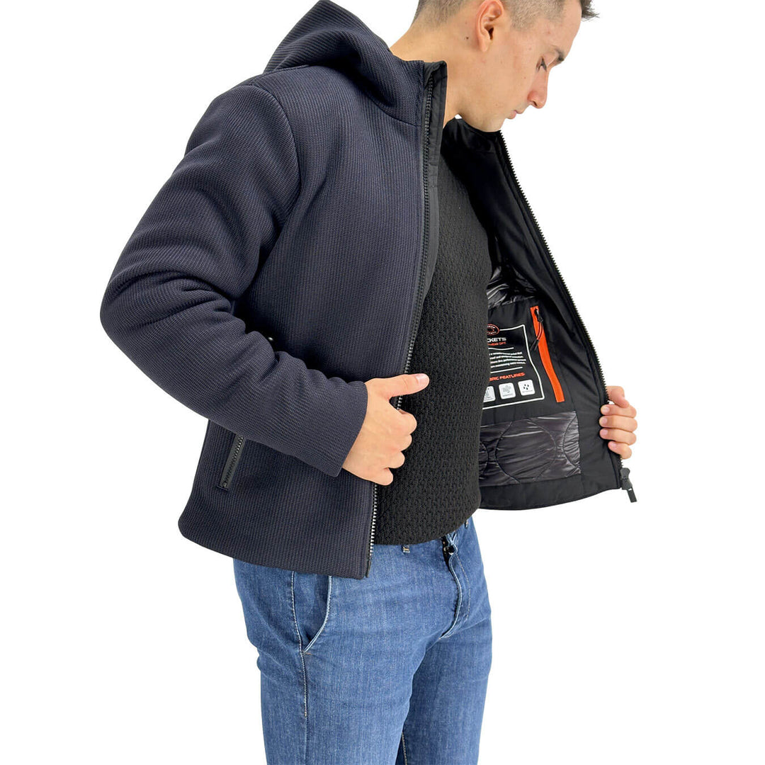 Markup, Giubbotto Parka, Uomo, Poliestere, Blu
