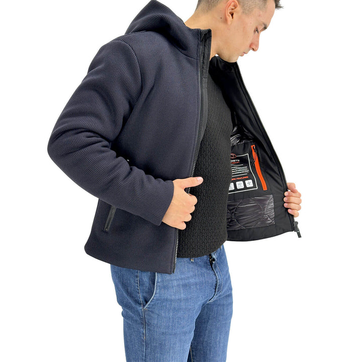 Markup, Giubbotto Parka, Uomo, Poliestere, Blu