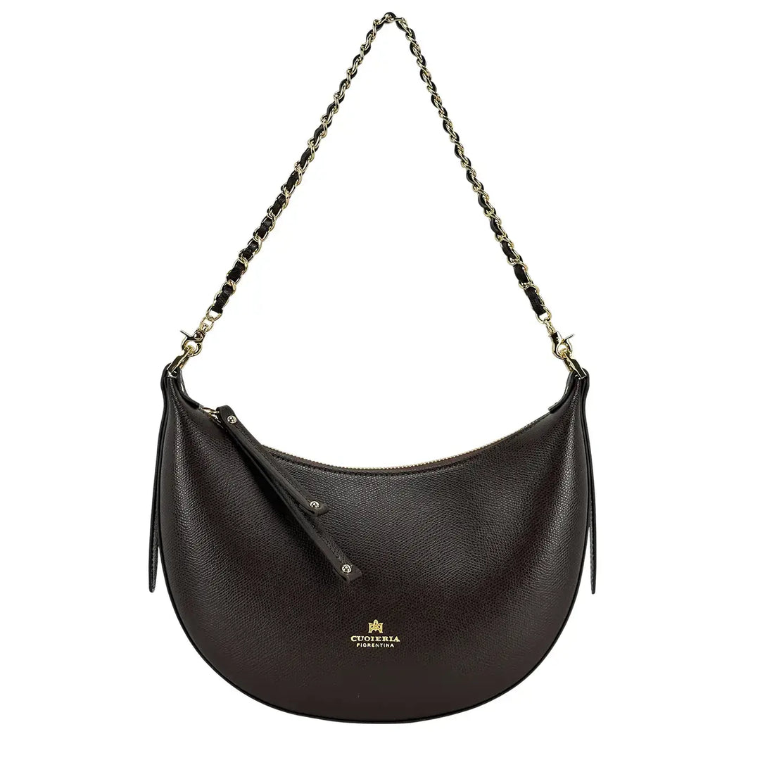 Cuoieria Fiorentina, Borsa, Donna, Eva Small Hobo, Pelle, Moro