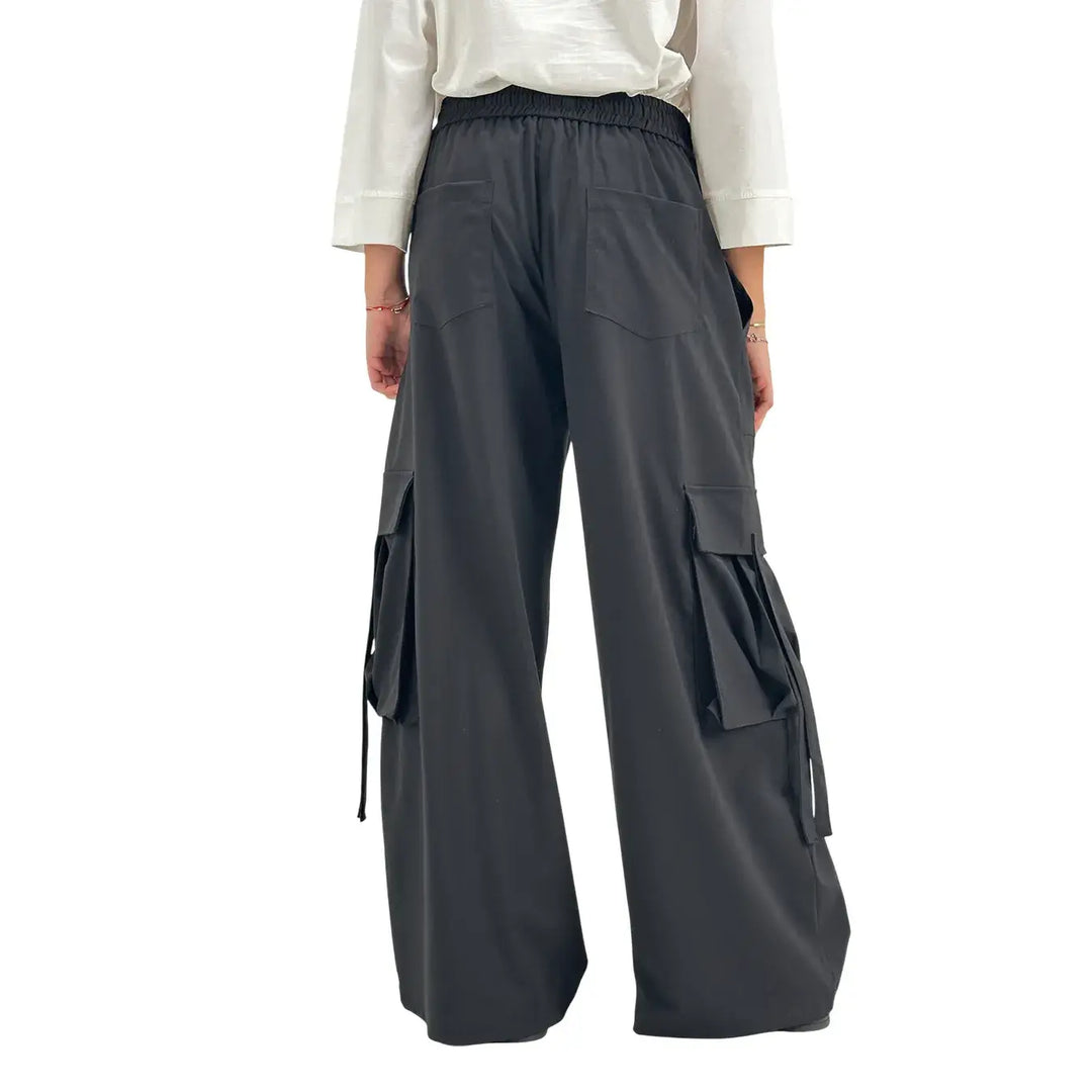 Tensione In, Pantaloni, Donna, Tessuto Misto, Nero