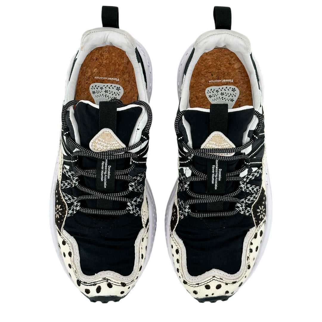 Flower Mountain Washi Sneakers Donna, Suede e Nylon, Bianco