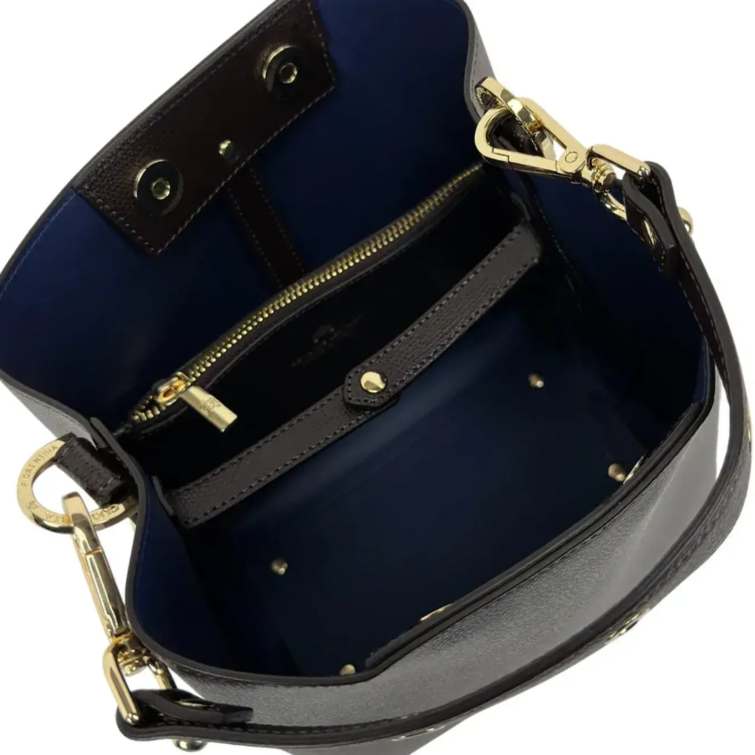 Cuoieria Fiorentina, Borsa Secchiello, Donna, Pelle, Moro