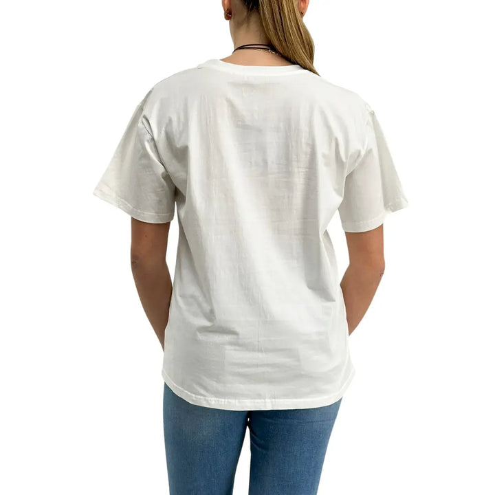 Bassini, T-Shirt, Donna, Stampa, Bianco