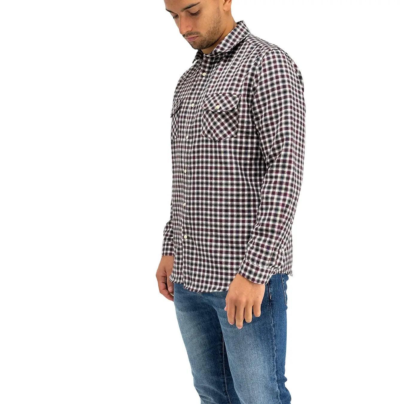 Markup Camicia, 593017, Quadri Rodeo Shirt, Panna Rosso, Bassiniboutique.it, 2023 a/i