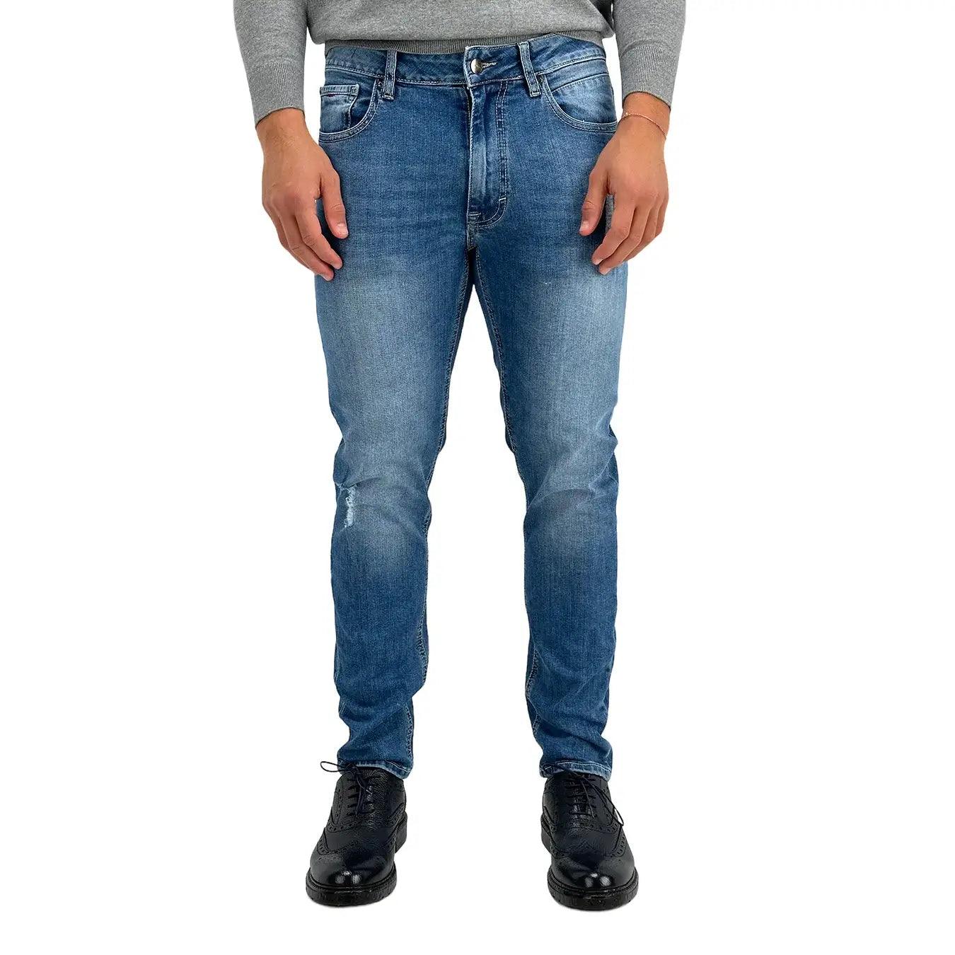 Markup Jeans, 595011, Regular fit Distrutto, Denim Blu, Bassiniboutique.it, 2023 a/i