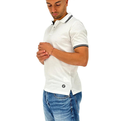 Markup t Shirt mc, Mk11002, Polo Piquet Patch, Bianco, Bassiniboutique.it, 2023 p/e