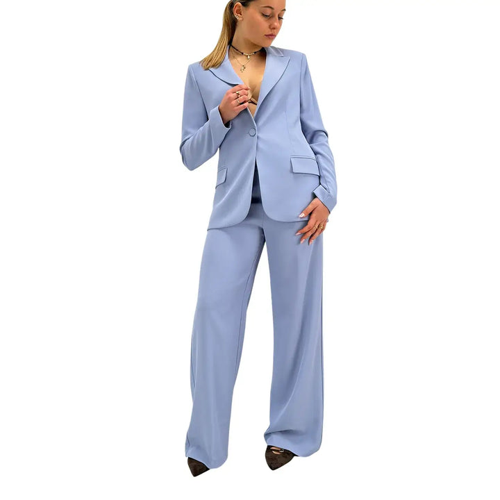 Kontatto, Completo, Donna, Tessuto Misto, Azzurro