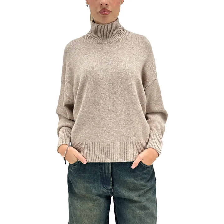 Motel, Maglia, Donna, Lana, Beige