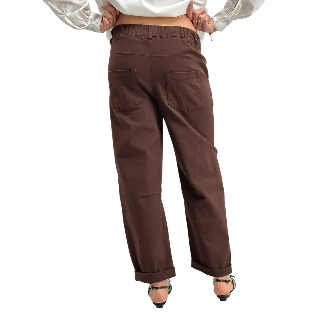 Kontatto, Pantaloni, Donna, Cotone, Moro
