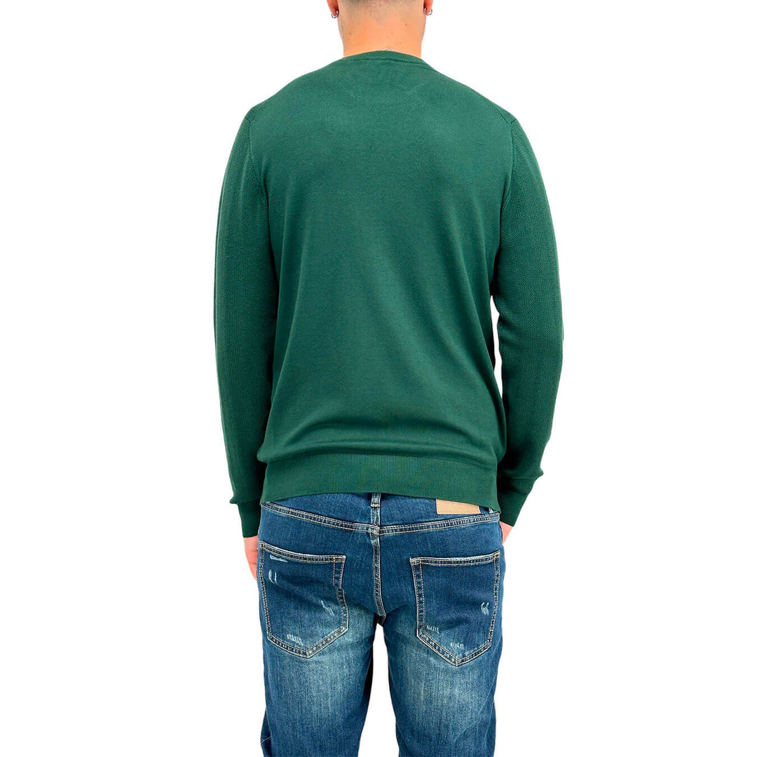 Markup Maglia Uomo, Girocollo, Manica Lunga, Tessuto Misto, Verde