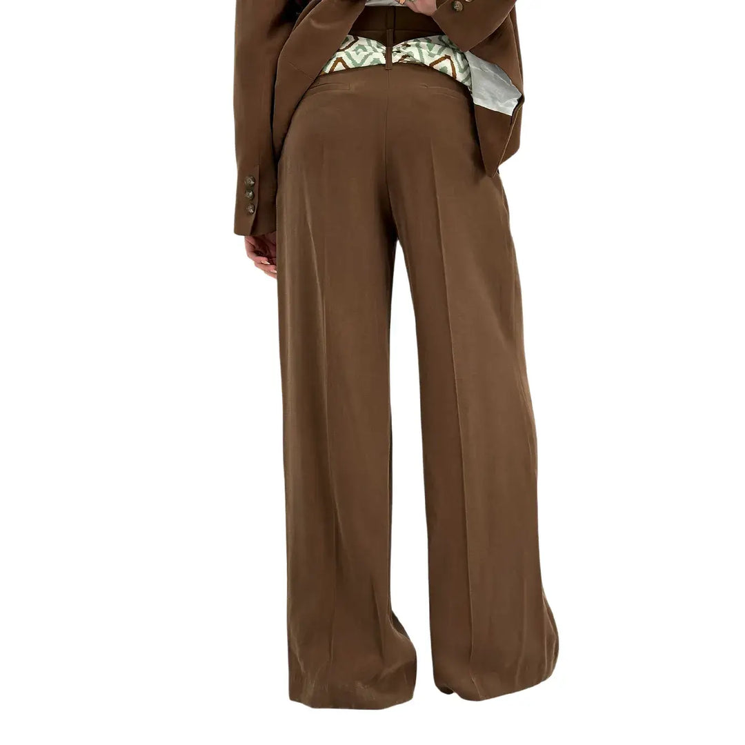 Kontatto, Pantaloni, Donna, Vita Alta, Cacao