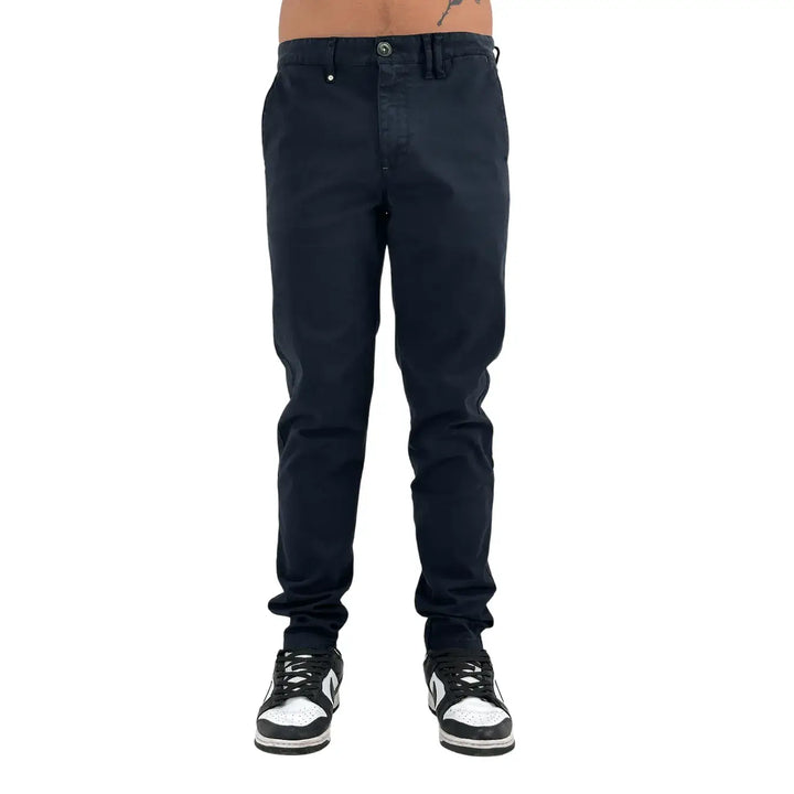 BL.11 Block Eleven, Pantaloni, Uomo, Chino, Cotone, Blu