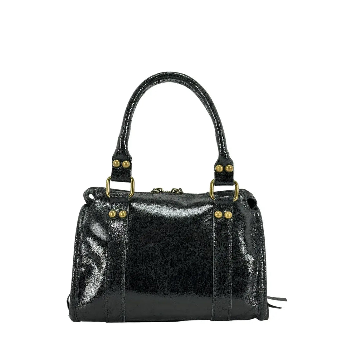 Bassini, City Bag, Donna, Mini, Pelle, Nero