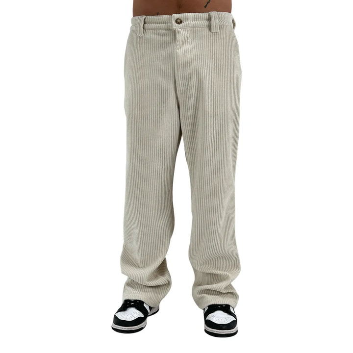 BL.11 Block Eleven, Pantaloni, Velluto, Uomo, Panna