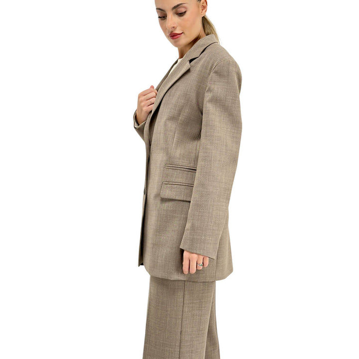 Ottod'Ame, Giacca, Donna, Monopetto, Tessuto Misto, Beige