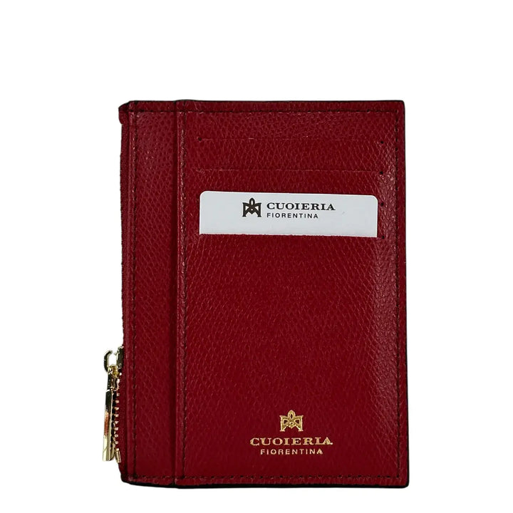 Cuoieria Fiorentina, Portacarte, Uomo, Pelle, Rosso