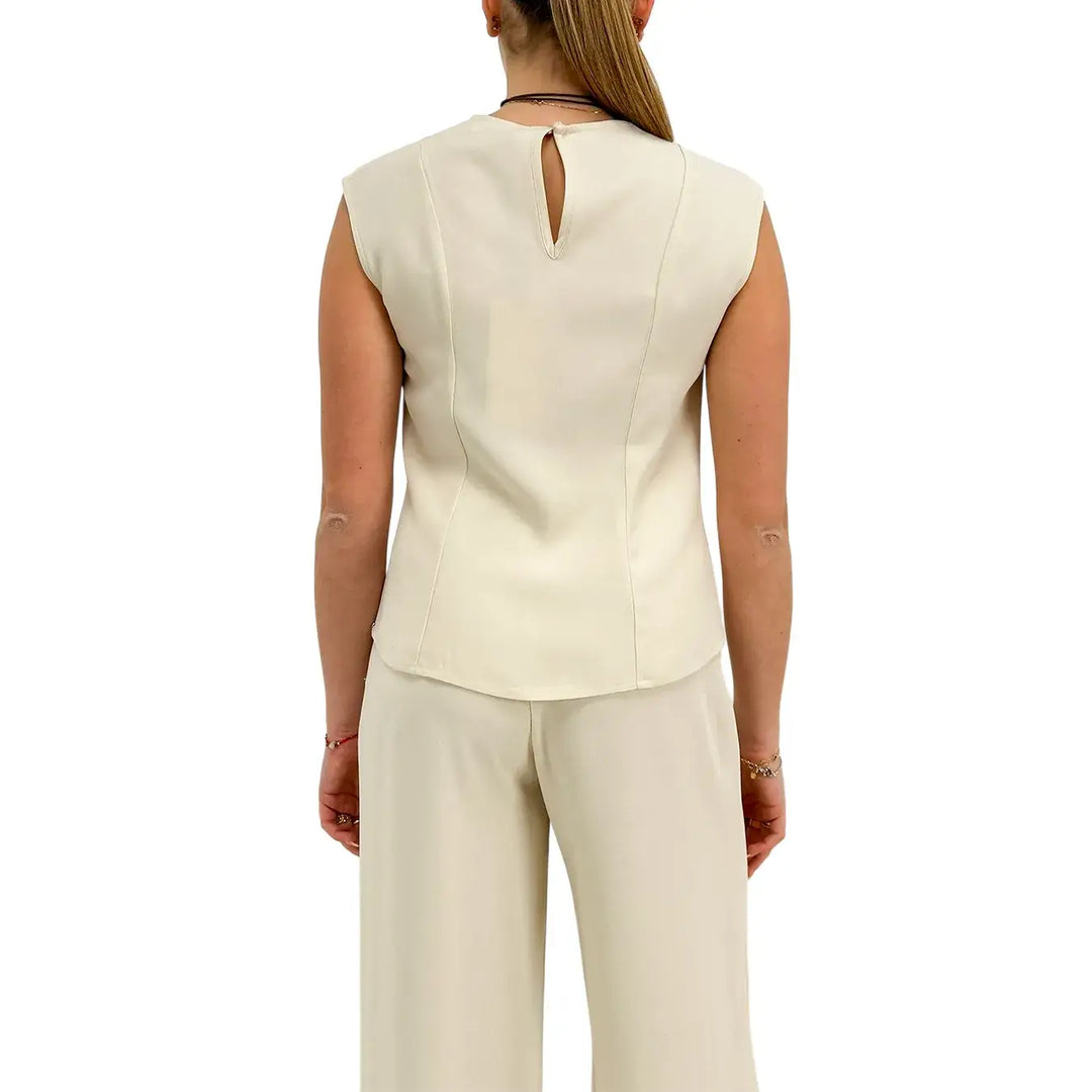 Ottod'Ame, Top, Donna, Dettaglio Metallo, Latte