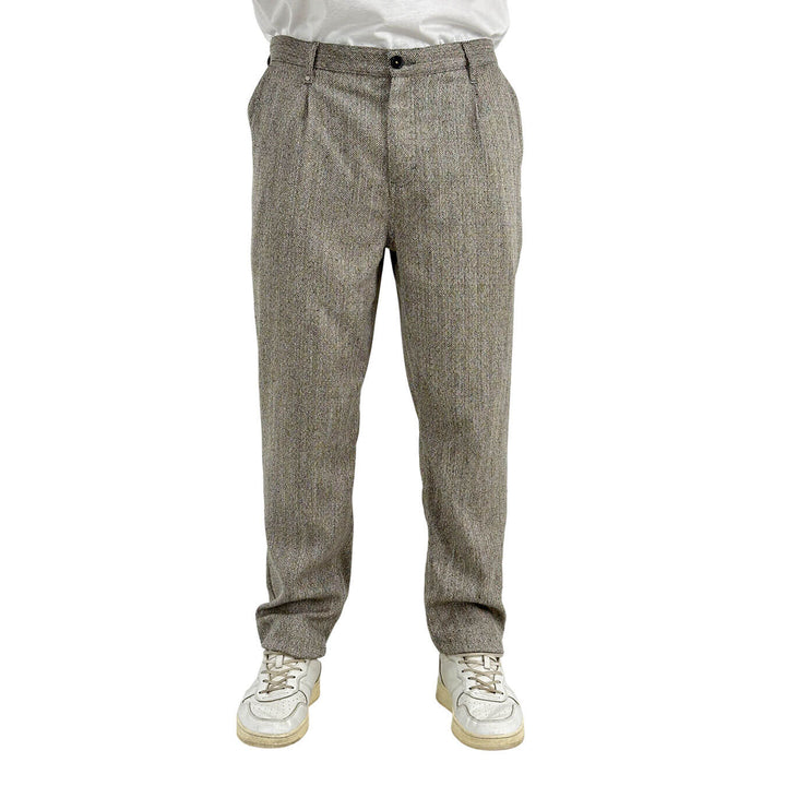 BL.11, Pantaloni, Uomo, Cotone, Beige