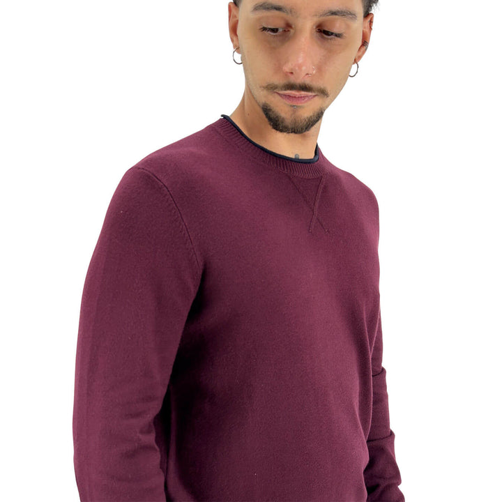 Markup, Maglia, Uomo, Viscosa, Bordeaux