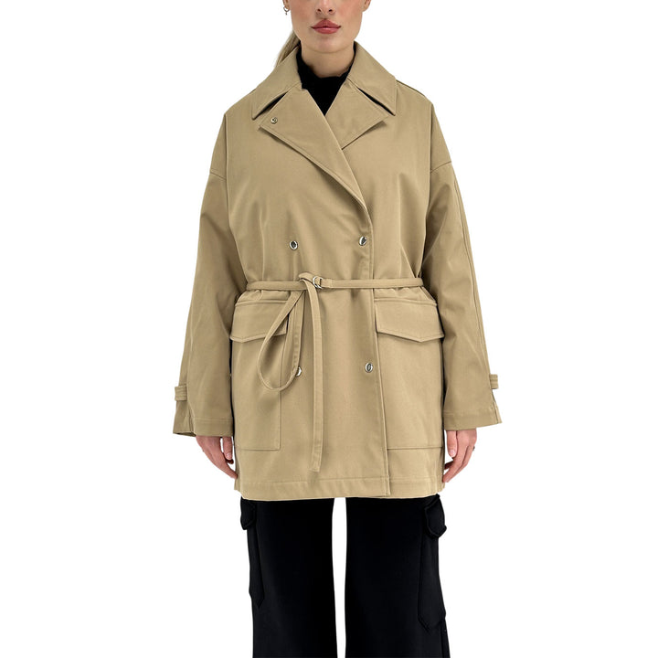 Oof Wear, Trench, Donna, Poliestere, Beige