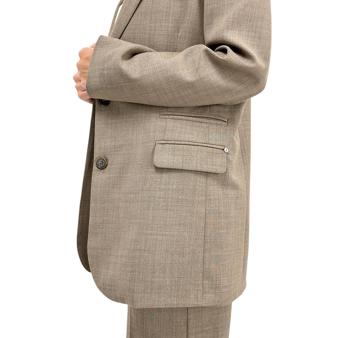 Ottod'Ame, Giacca, Donna, Monopetto, Tessuto Misto, Beige