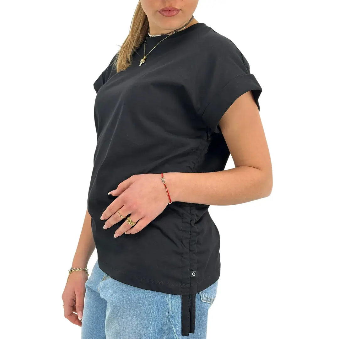 Ottod'Ame, T-Shirt, Donna, Cotone, Nero
