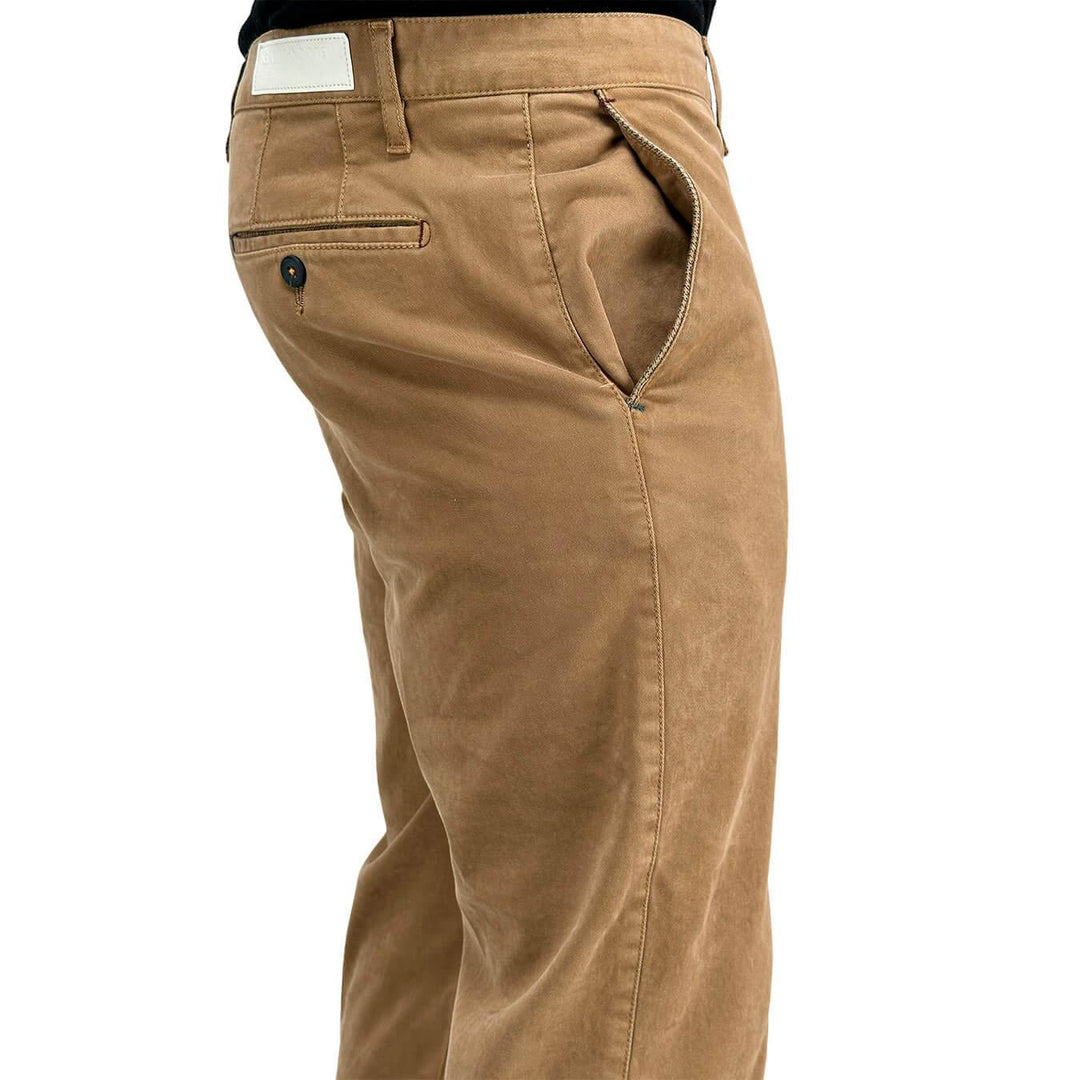 BL.11 Block Eleven Pantaloni Chino, Uomo, Slim Fit, Cotone, Cammello