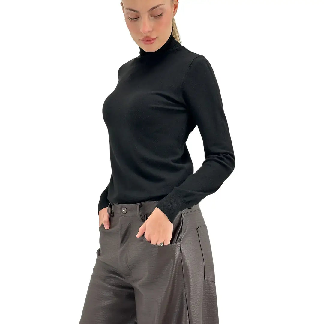 Motel, Maglia, Lupetto, Donna, Tessuto Misto, Nero