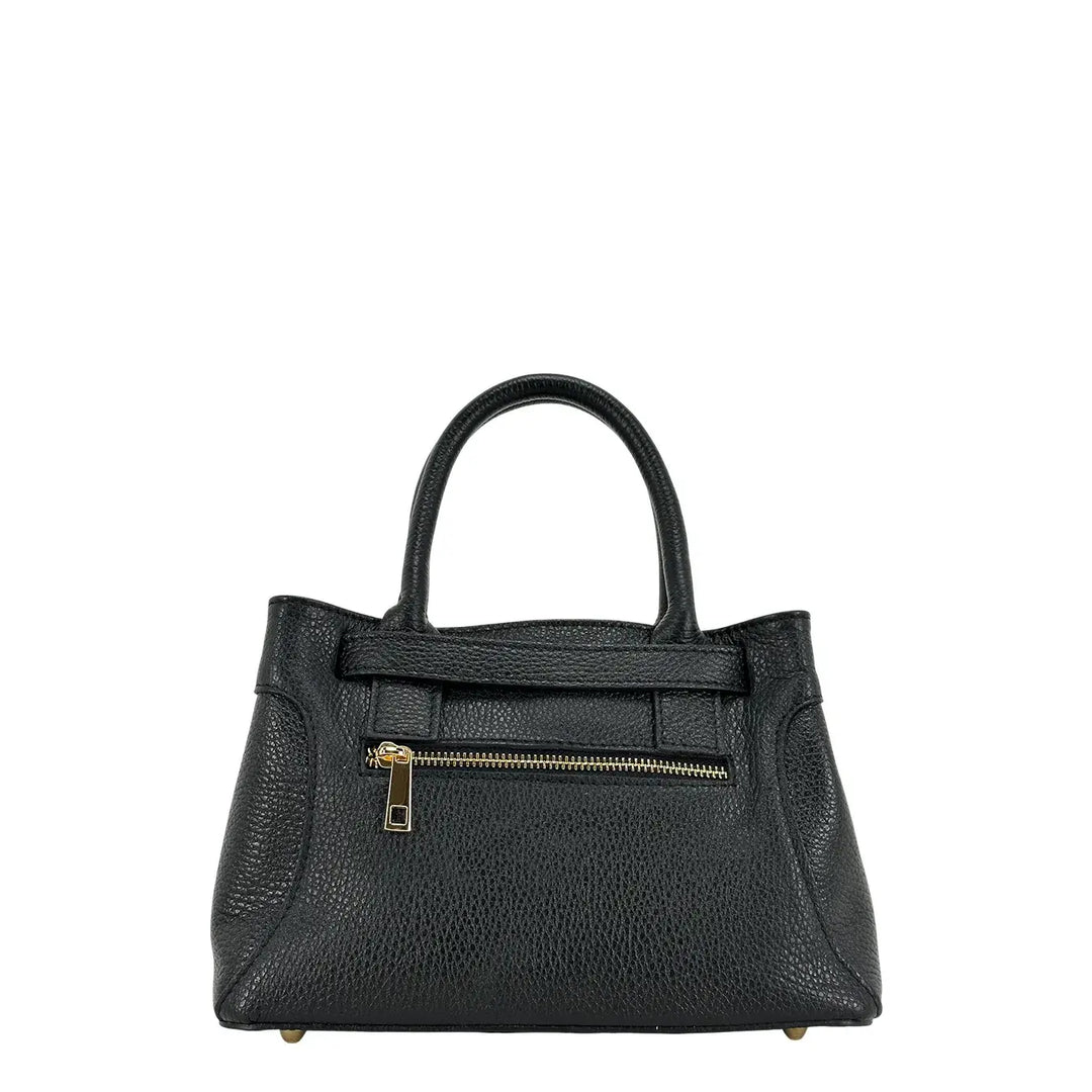 Bassini, Borsa, Donna, Aurora, Pelle, Nero