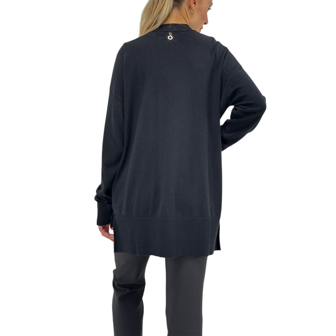 Relish, Cardigan, Donna, Cotone, Nero