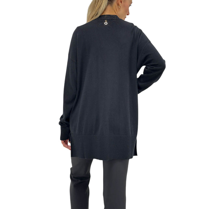 Relish, Cardigan, Donna, Cotone, Nero