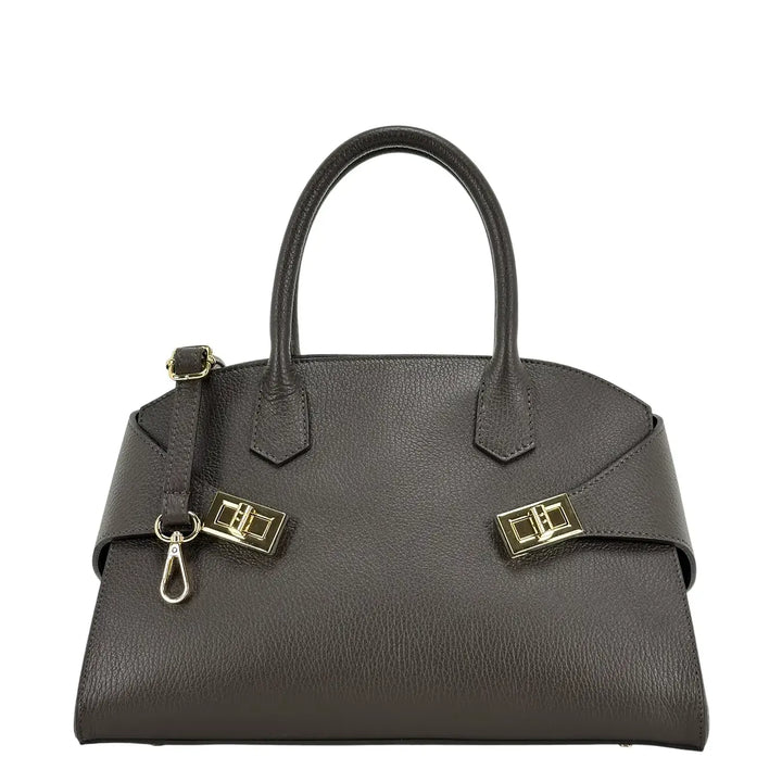 Bassini, Borsa, Donna, Ludovica, Pelle, Marrone