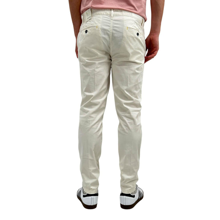 BL.11 Block Eleven Pantaloni Chino, Uomo, Slim Fit, Cotone, Bianco