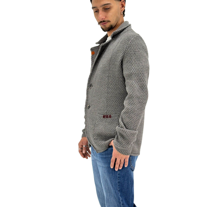 Markup, Blazer-Maglia, Uomo, Tessuto Misto, Grgio