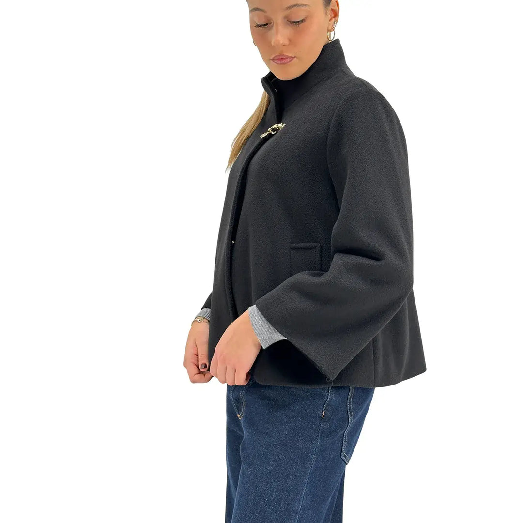 Markup, Cappa Corta, Donna, Tessuto Misto, Nero