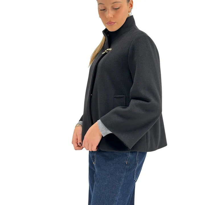 Markup, Cappa Corta, Donna, Tessuto Misto, Nero