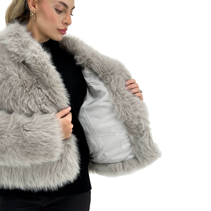 Relish, Ecopelliccia, Donna, Poliestere, Grigio