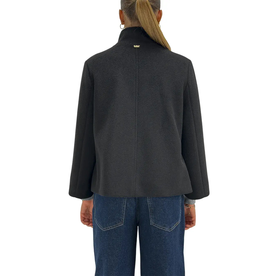 Markup, Cappa Corta, Donna, Tessuto Misto, Nero