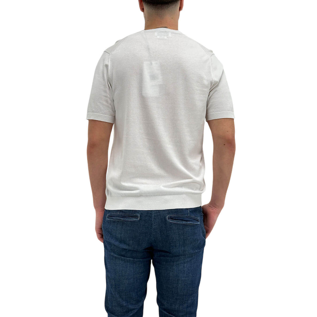 MarKup Maglia Uomo, Modello Basic, Cotone, Bianco