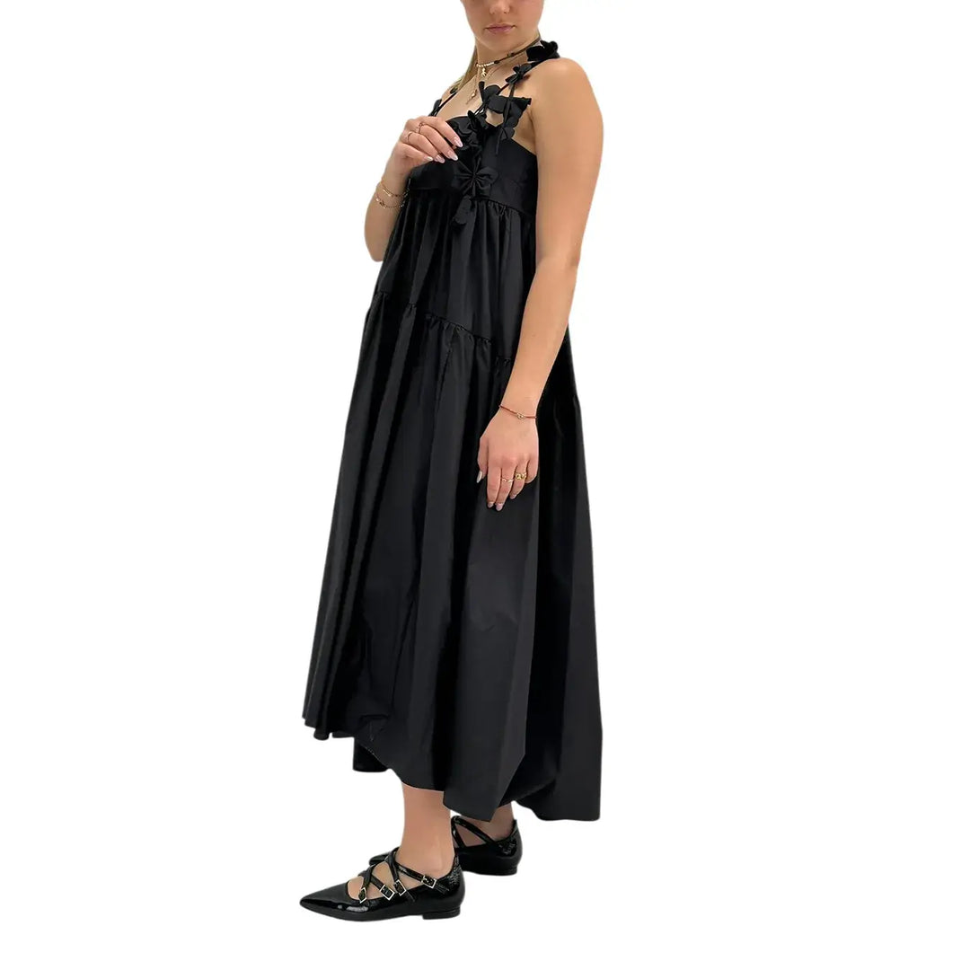 Meimeij, Abito, Donna, Cotone, Nero